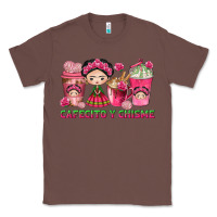 Chestnut Cafecito y Chisme Coffee Cups Classic Tee - texasbilliewilder