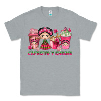 Heather Grey Cafecito y Chisme Coffee Cups Classic Tee - texasbilliewilder