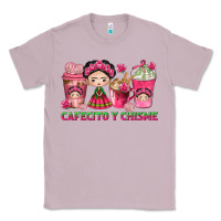 Lilac Cafecito y Chisme Coffee Cups Classic Tee - texasbilliewilder