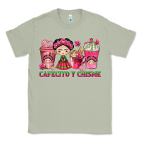 Matcha Cafecito y Chisme Coffee Cups Classic Tee - texasbilliewilder