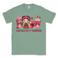 Sage Cafecito y Chisme Coffee Cups Classic Tee - texasbilliewilder
