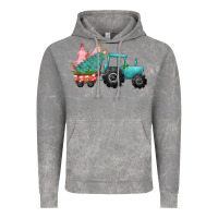 Cloud Rock Christmas tree tractor Vintage Hoodie - CowGirlArtShop