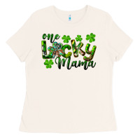Bone st. patrick's day one lucky mama Ladies Tee - RanaPortraitStore
