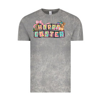 Cloud Rock Happy Easter plate letters Easter Day Vintage Tee - HowdyJamesFarm