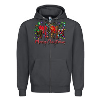 Smoke merry Christmas teeth Zipper Hoodie - CowhideDigitalArt