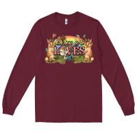 Burgundy Oh how he loves us cross Easter Day Long Sleeve Tee - HowdyJamesFarm