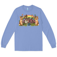 Colony Blue Oh how he loves us cross Easter Day Long Sleeve Tee - HowdyJamesFarm