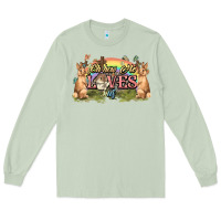 Matcha Oh how he loves us cross Easter Day Long Sleeve Tee - HowdyJamesFarm