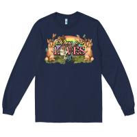 Navy Oh how he loves us cross Easter Day Long Sleeve Tee - HowdyJamesFarm