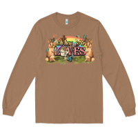 Toasted Coconut Oh how he loves us cross Easter Day Long Sleeve Tee - HowdyJamesFarm
