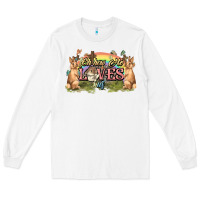 White Oh how he loves us cross Easter Day Long Sleeve Tee - HowdyJamesFarm