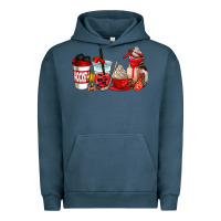 Pigment Midnight Navy hockey coffee cups Urban Hoodie - AdoDesignShop