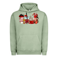 Pigment Oil Green hockey coffee cups Urban Hoodie - AdoDesignShop