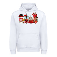 White hockey coffee cups Urban Hoodie - AdoDesignShop