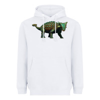 White ankylosaurus Heavyweight Hoodie - Artiststas