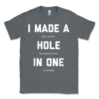 Charcoal Heather Funny Golf Shirts For Men Women Hole In One Golf Gag Gifts Classic Tee - minhPixels