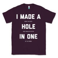 Plum Funny Golf Shirts For Men Women Hole In One Golf Gag Gifts Classic Tee - minhPixels