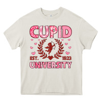 Cream cupid university Heavy Core Tee - LillyAllenDesigns