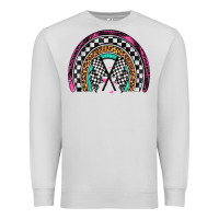 Dove Grey race leopard rainbow Premium Sweatshirt - Artiststas