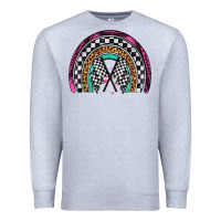 Heather Grey race leopard rainbow Premium Sweatshirt - Artiststas