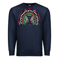 Navy race leopard rainbow Premium Sweatshirt - Artiststas