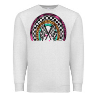 Oatmeal Heather race leopard rainbow Premium Sweatshirt - Artiststas