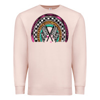 Pale Pink race leopard rainbow Premium Sweatshirt - Artiststas