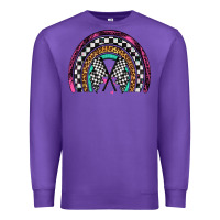 Purple race leopard rainbow Premium Sweatshirt - Artiststas