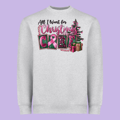 All I Want For Christmas Is Cure Heavyweight Sweatshirt Designed By Fadigitalartstudio