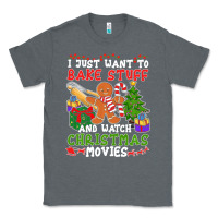Charcoal Heather I Just Want To Bake Stuff And Watch Christmas Movies Classic Tee - minhPixels