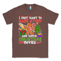 Chestnut I Just Want To Bake Stuff And Watch Christmas Movies Classic Tee - minhPixels