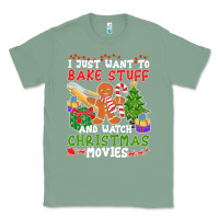 Sage I Just Want To Bake Stuff And Watch Christmas Movies Classic Tee - minhPixels
