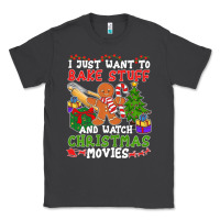 Smoke I Just Want To Bake Stuff And Watch Christmas Movies Classic Tee - minhPixels