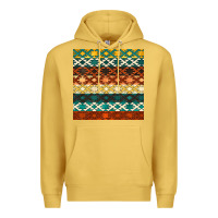 Antique Gold native american aztec seamless pattern 1 Premium Hoodie - BundleAndBundleShop