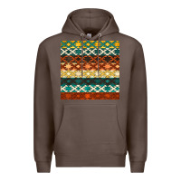 Coffee native american aztec seamless pattern 1 Premium Hoodie - BundleAndBundleShop