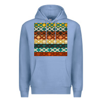 Colony Blue native american aztec seamless pattern 1 Premium Hoodie - BundleAndBundleShop