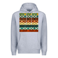 Heather Grey native american aztec seamless pattern 1 Premium Hoodie - BundleAndBundleShop