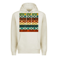 Oatmeal Heather native american aztec seamless pattern 1 Premium Hoodie - BundleAndBundleShop