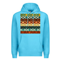 Ocean Blue native american aztec seamless pattern 1 Premium Hoodie - BundleAndBundleShop