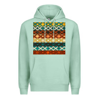 Seafoam native american aztec seamless pattern 1 Premium Hoodie - BundleAndBundleShop