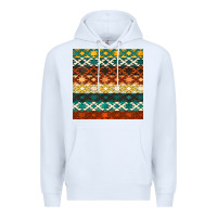 White native american aztec seamless pattern 1 Premium Hoodie - BundleAndBundleShop