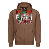 Chestnut merry Christmas Zipper Hoodie - CowhideDigitalArt