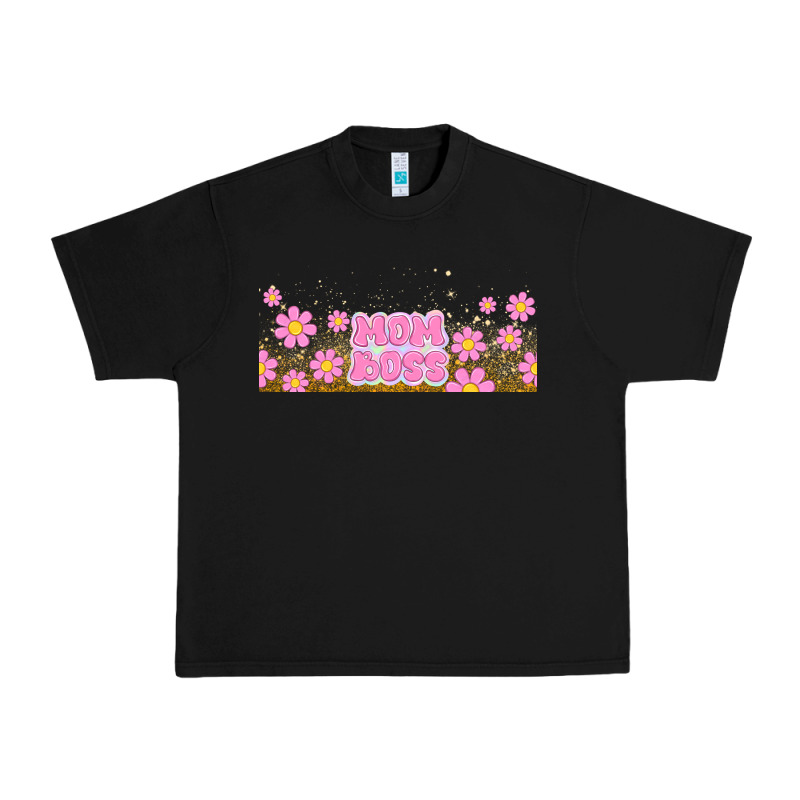 Mom Boss Daisies Urban Heavy Tee by TumblerDesignByShophia | Teevron