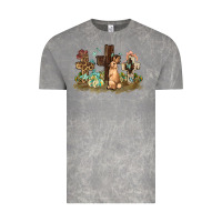 Cloud Rock Western rabbit bunny with crosses Easter Day Vintage Tee - HowdyJamesFarm