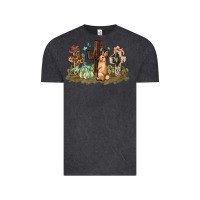 Vintage Black Western rabbit bunny with crosses Easter Day Vintage Tee - HowdyJamesFarm