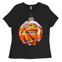 Black Christmas Basketball Ladies Tee - RanaPortraitStore
