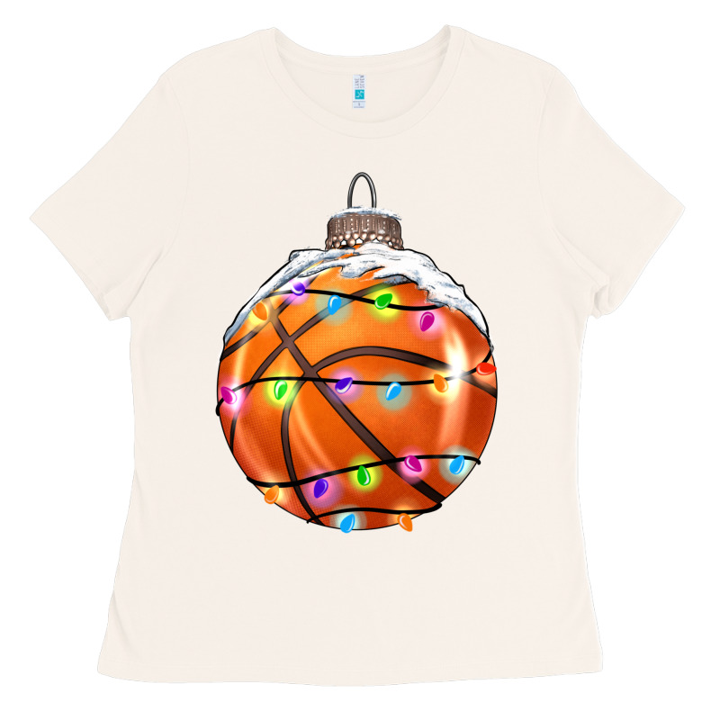 Christmas Basketball Ladies Tee by RanaPortraitStore | Teevron