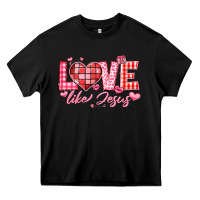 Black love like jesus la Heavy Core Tee - LillyAllenDesigns