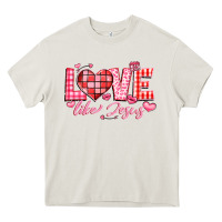 Cream love like jesus la Heavy Core Tee - LillyAllenDesigns