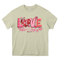 Mossy love like jesus la Heavy Core Tee - LillyAllenDesigns
